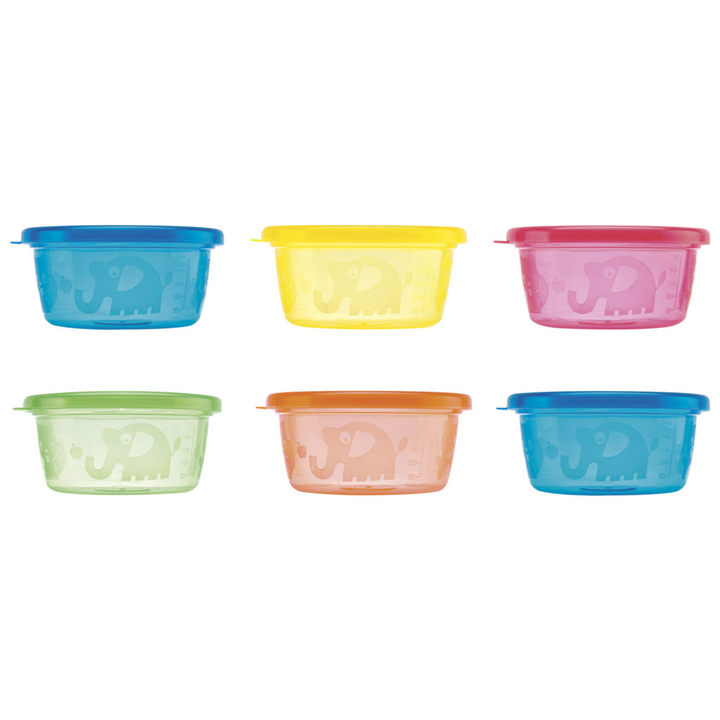 6 Nûby snackbowls transparant