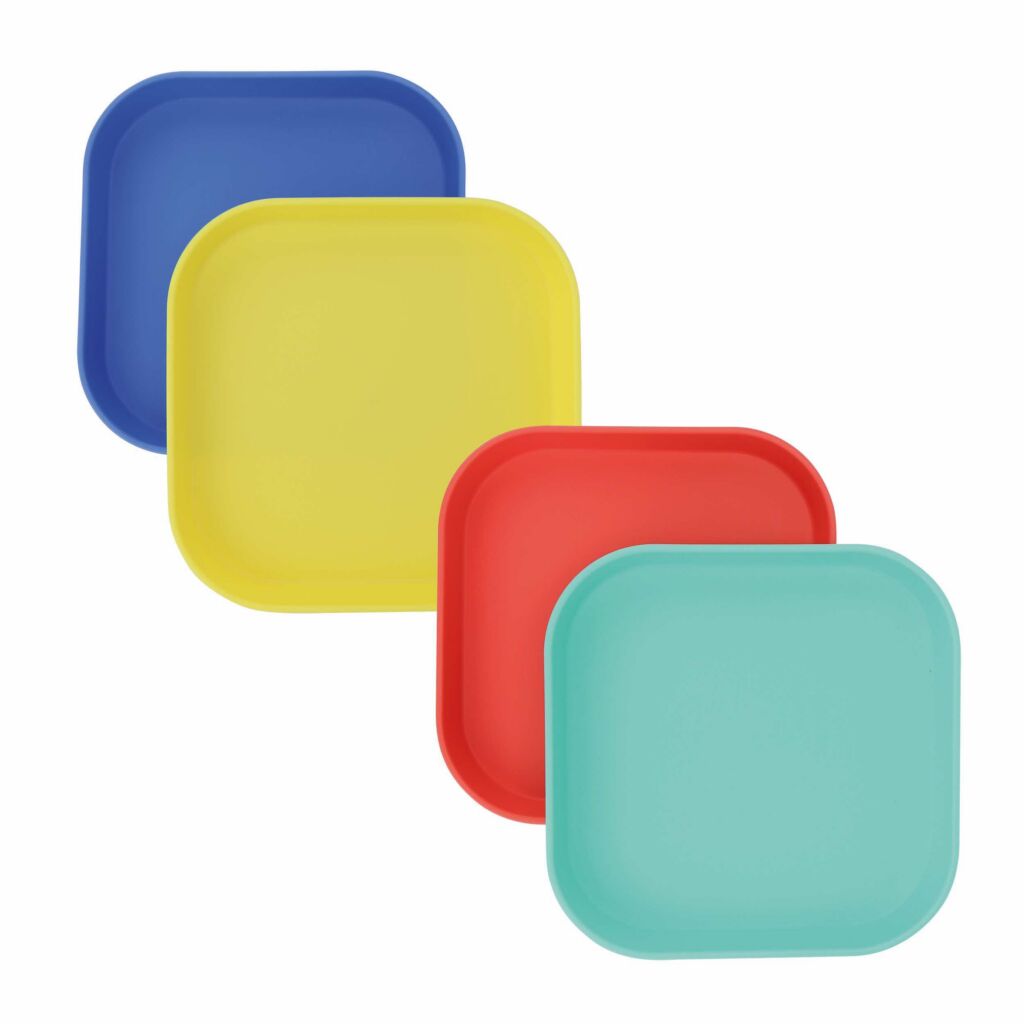 Vajilla infantil de colores estimulantes